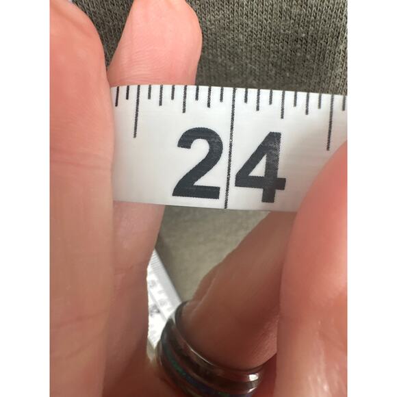 Wild Fable Hoodie Sweatshirt Womens Large Olive Green Crop Pullover Cozy - Picture 6 of 6